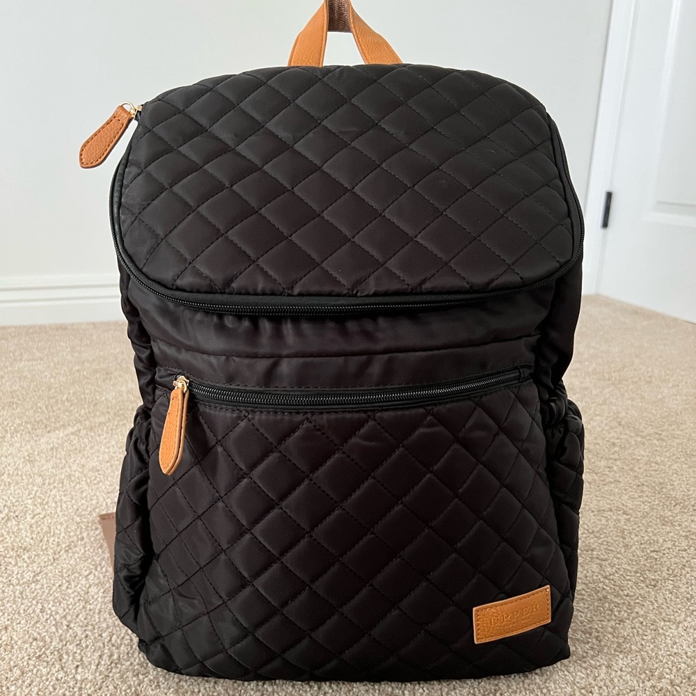 Brand New UPPER Babies - Maison - Comfort Ultra Light Diaper Bag Backpack, Black